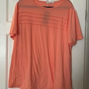 Fantaslook Women’s Coral Blouse With Short Sleeve / NWT / Size XL (#011)